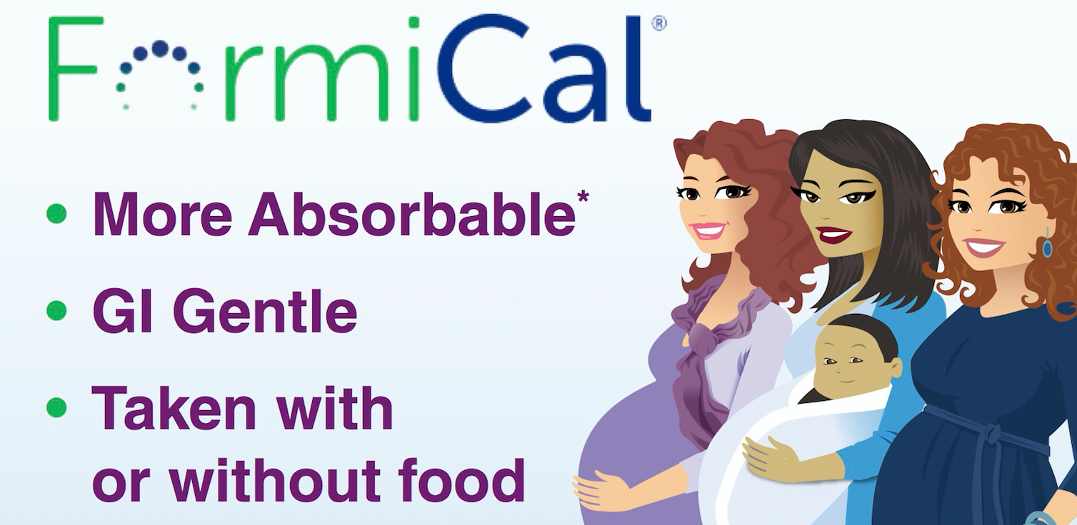 FormiCal® Absorbable, Bioavailable Calcium Supplement Prenate
