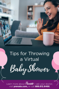 Virtual baby shower graphic