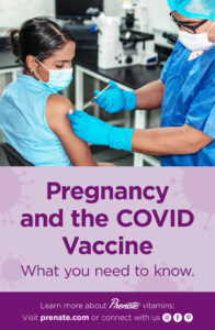 Pregnancy and COVID vaccine Pinterest graphic