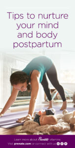 Postpartum exercise Pinterest graphic