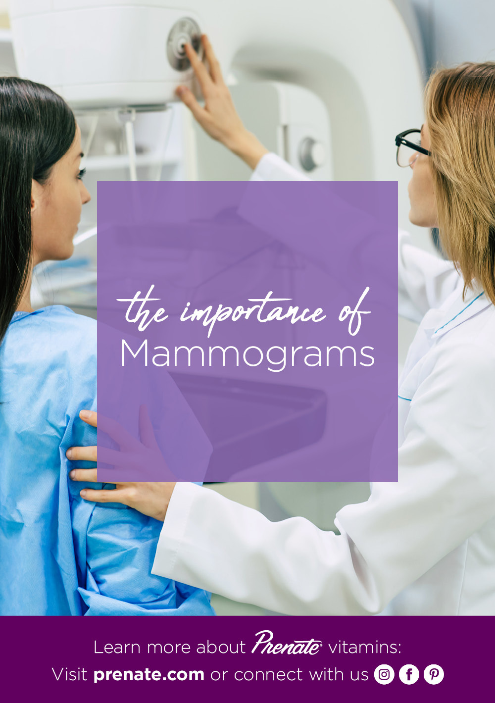 Importance of Mammograms Pinterest graphic