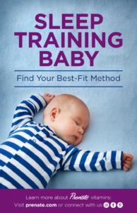 Sleep training baby Pinterest graphic