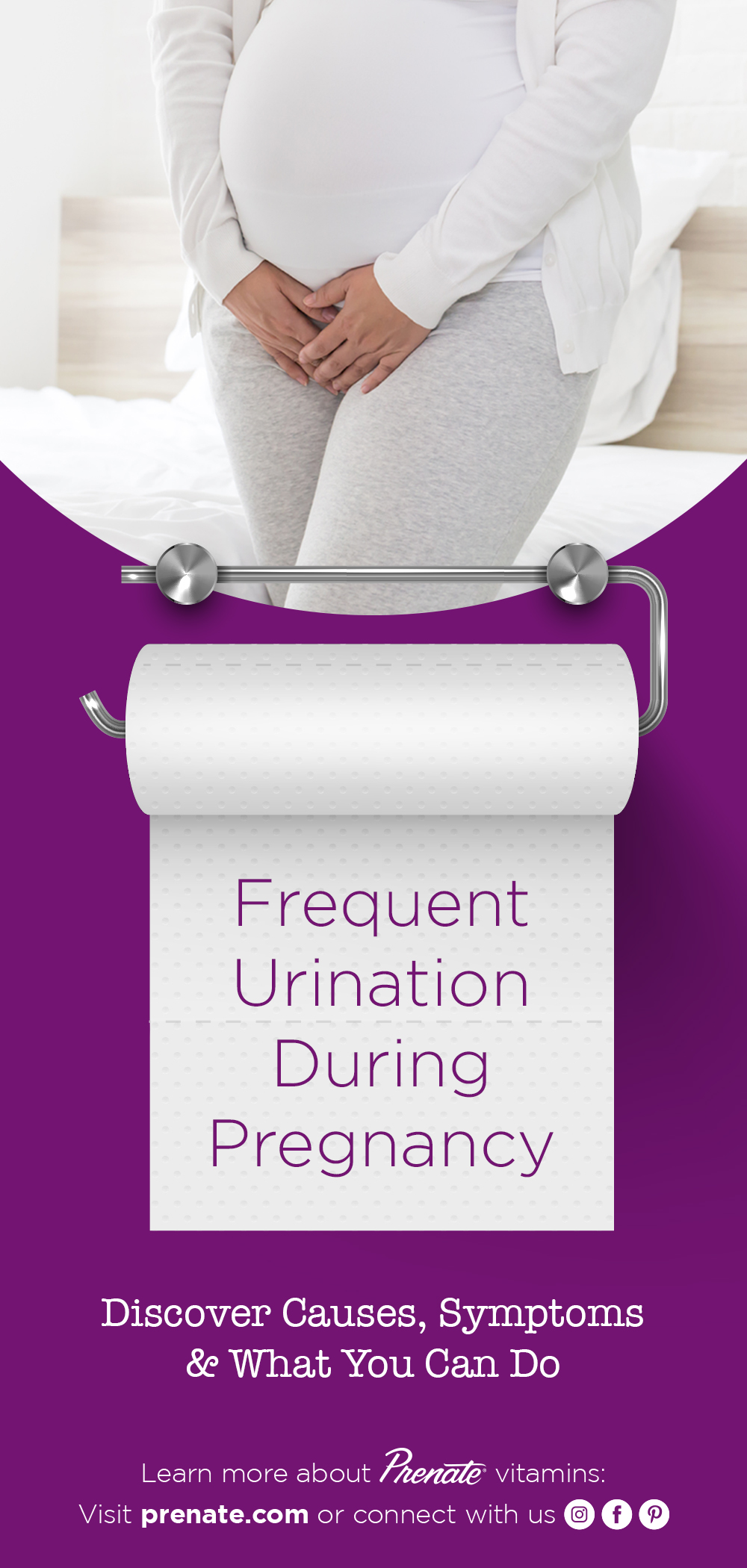 Frequent urination during pregnancy Pinterest graphic