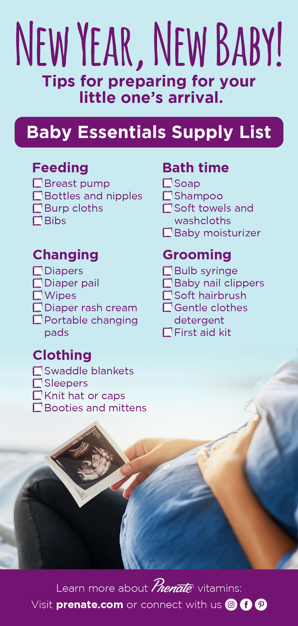 New baby checklist