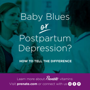 Baby Blues or Postpartum Depression Pinterest graphic