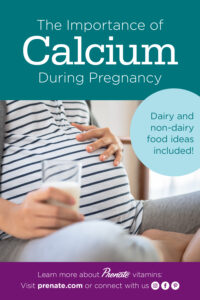 Importance of Calcium During pregnancy Pinterest graphic