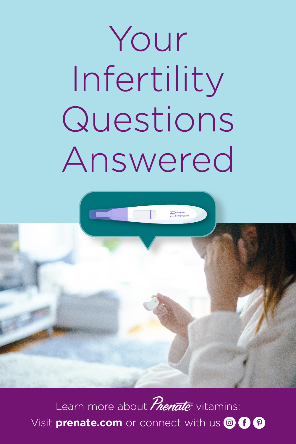 Infertility Questions Answered Pinterest graphic