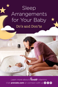 Baby Sleeping Arrangements Pinterest graphic