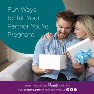 Pregnancy Reveal Pinterest graphic